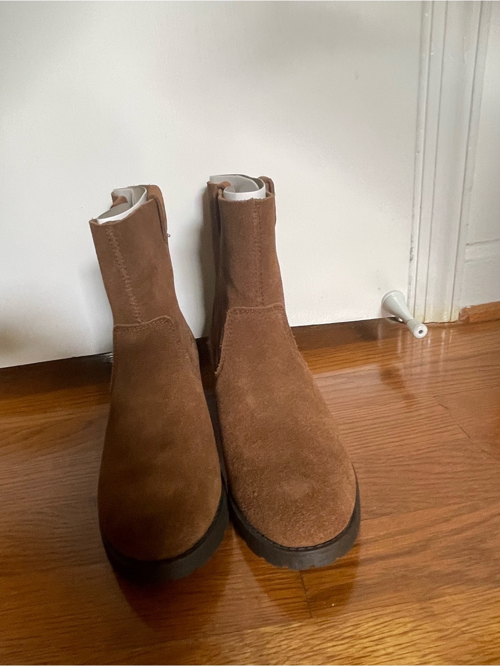 American Eagle Outfitters Brown Suede Ankle Boots - Picture 3 of 8